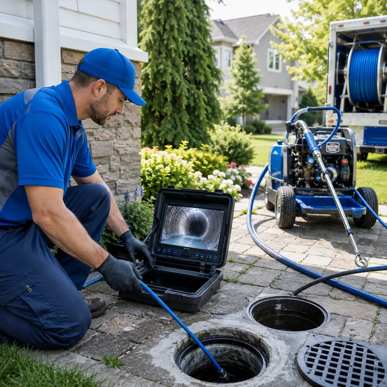 Outdoor drain cleaning professionals serving Mccool, MS