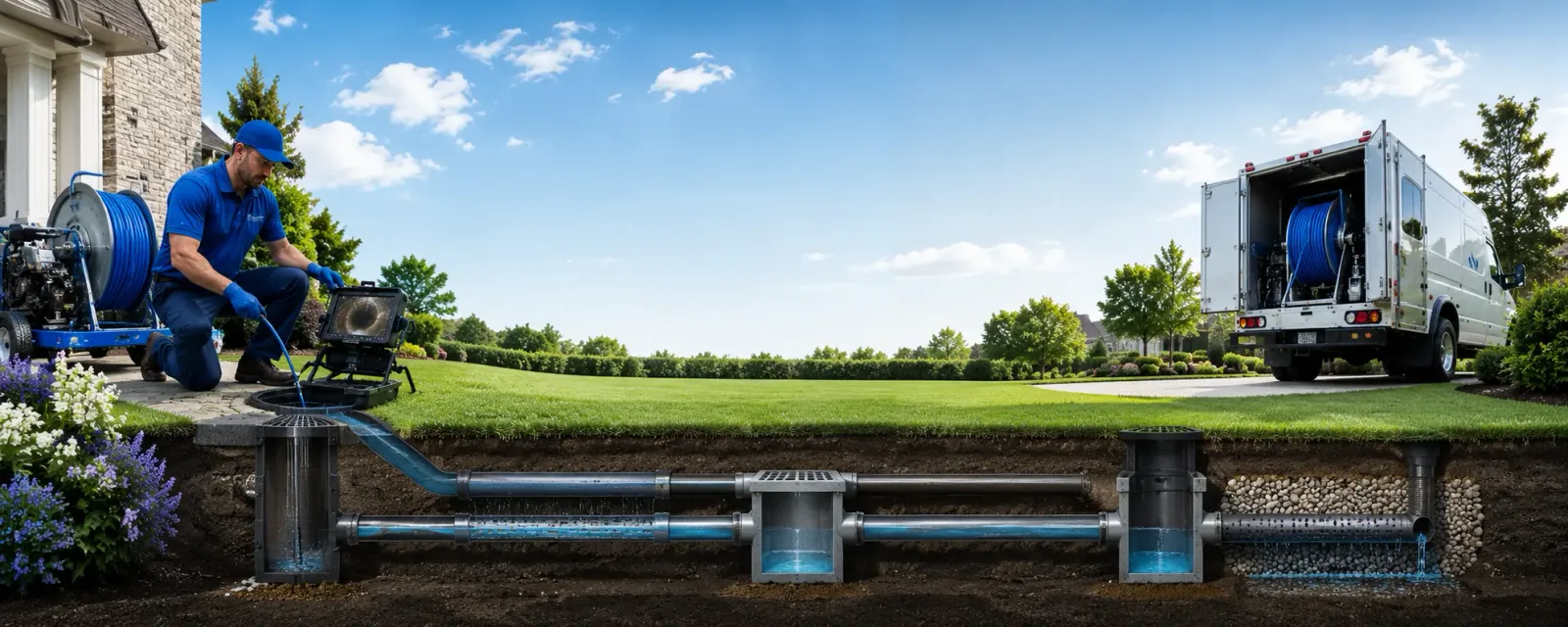 Outdoor drain cleaning information for Mccool, MS